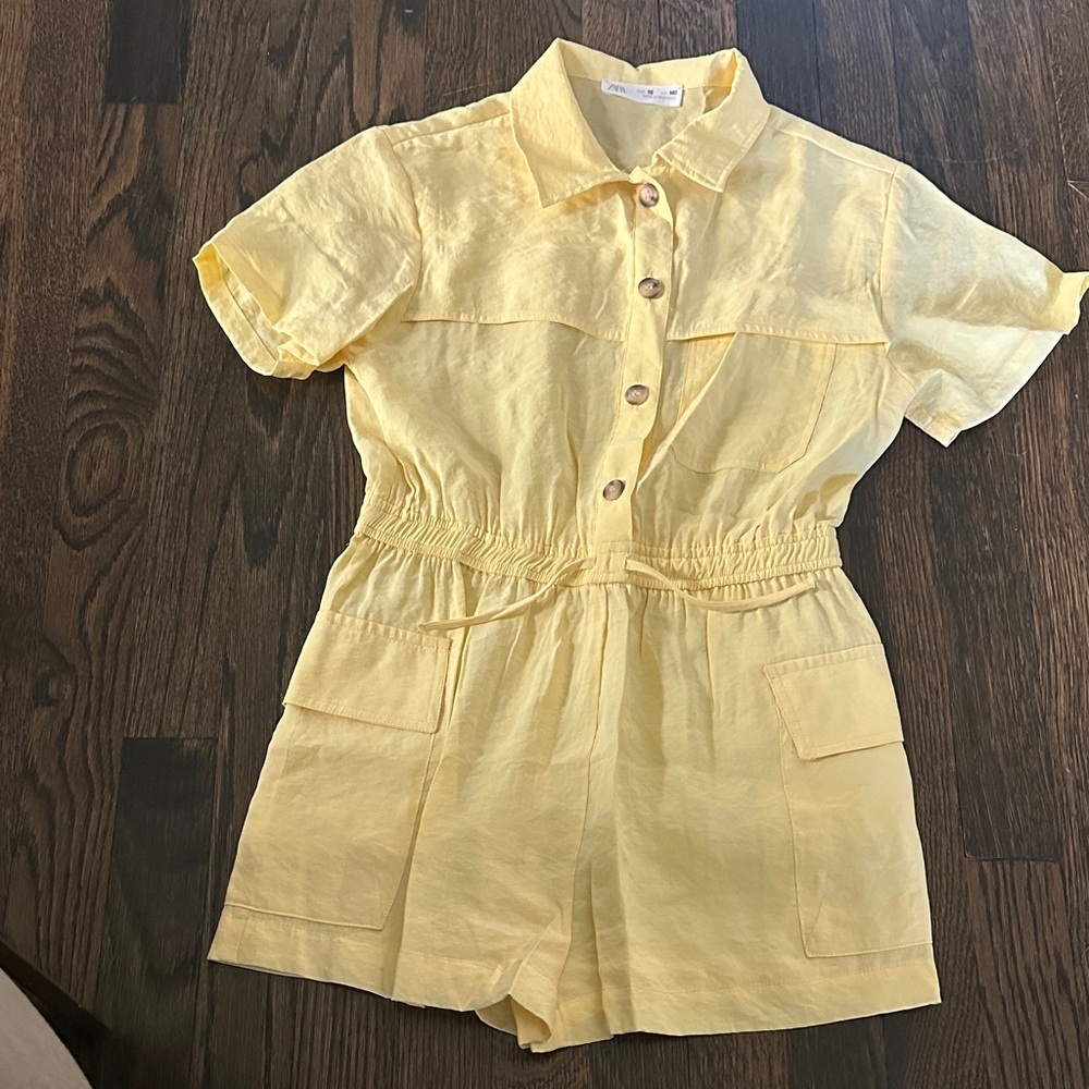 Zara Light Yellow Kids Romper